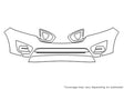 sorento Avery Dennison Clear Bra Bumper Precut PPF Diagram