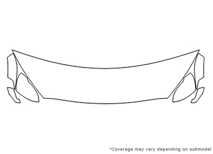 sorento 3M Clear Bra Hood Precut PPF Diagram