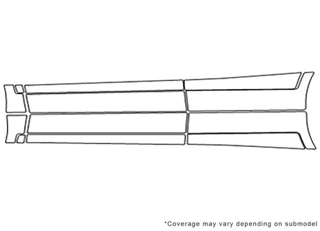 sorento Avery Dennison Clear Bra Door Cup Precut PPF Diagram