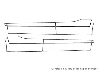 sorento 3M Clear Bra Door Cup Precut PPF Diagram