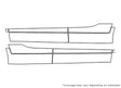 sorento Avery Dennison Clear Bra Door Cup Precut PPF Diagram