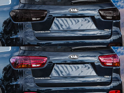 sorento Before and After Smoked Taillights