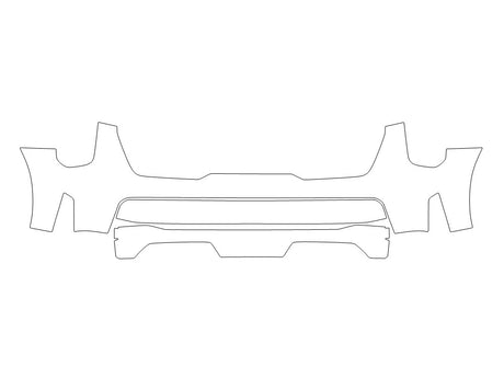 sorento 3M Clear Bra Bumper Precut PPF Diagram