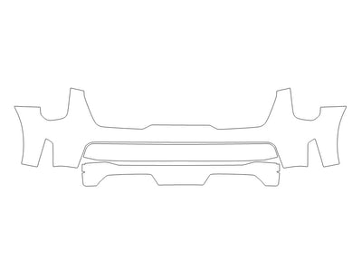 sorento Avery Dennison Clear Bra Bumper Precut PPF Diagram