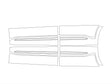sorento 3M Clear Bra Door Cup Precut PPF Diagram