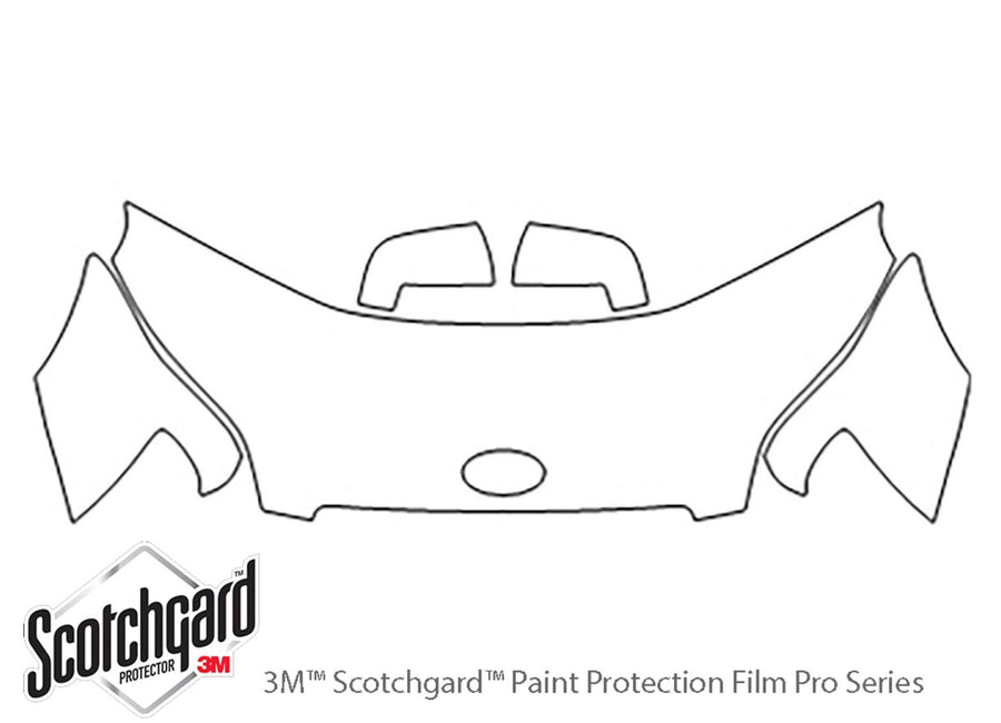 soul 3M Clear Bra Hood Precut PPF Diagram