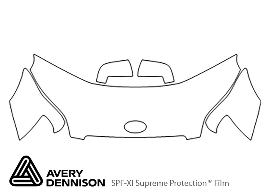 soul Avery Dennison Clear Bra Hood Precut PPF Diagram