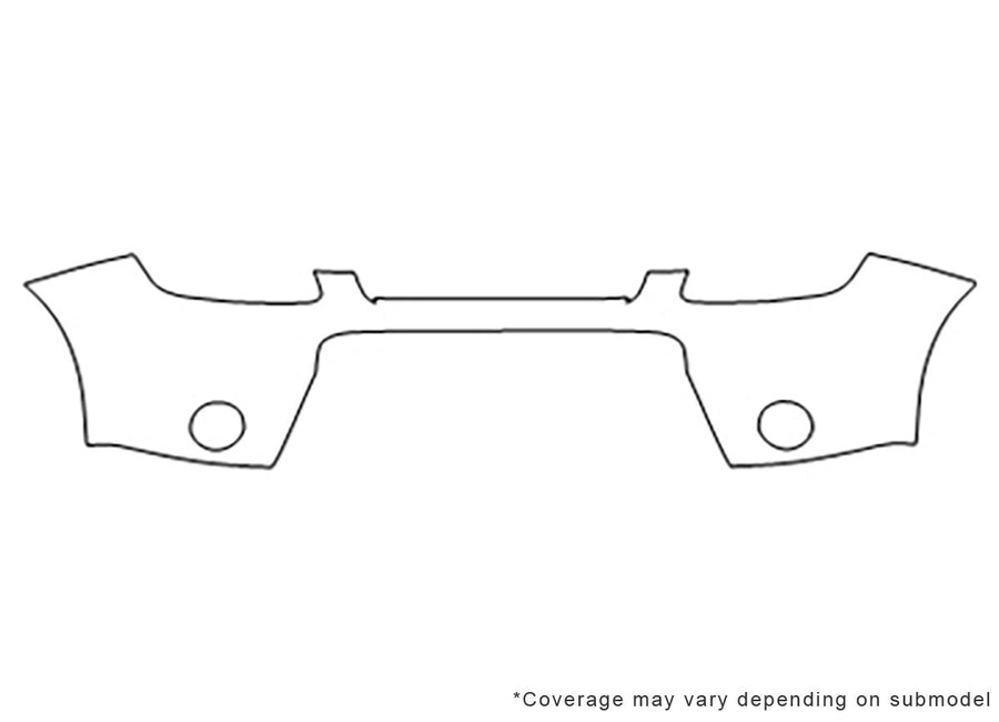 soul 3M Clear Bra Bumper Precut PPF Diagram