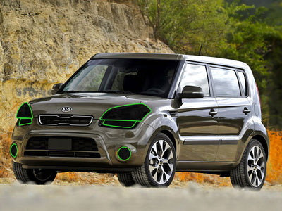 kia soul 2010-2011 Headlight Tint Location