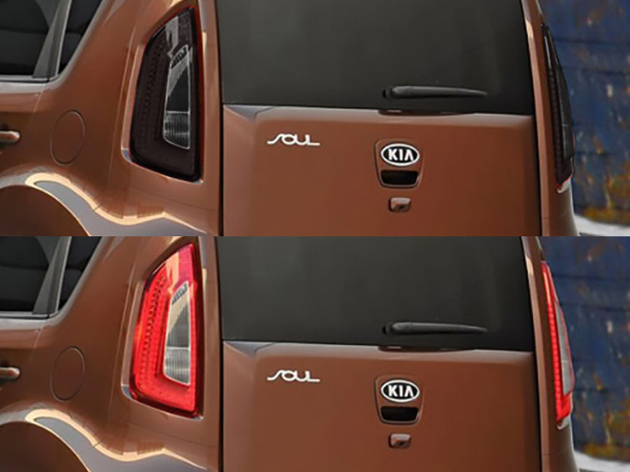 soul Before and After Smoked Taillights