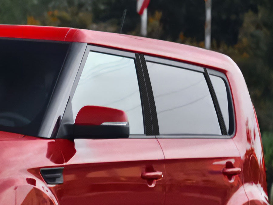 kia soul 2010-2013 Carbon Fiber Pillar Cover Diagram