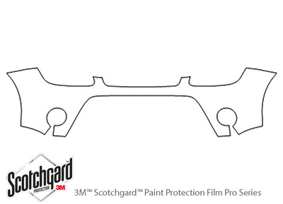 soul 3M Clear Bra Bumper Precut PPF Diagram