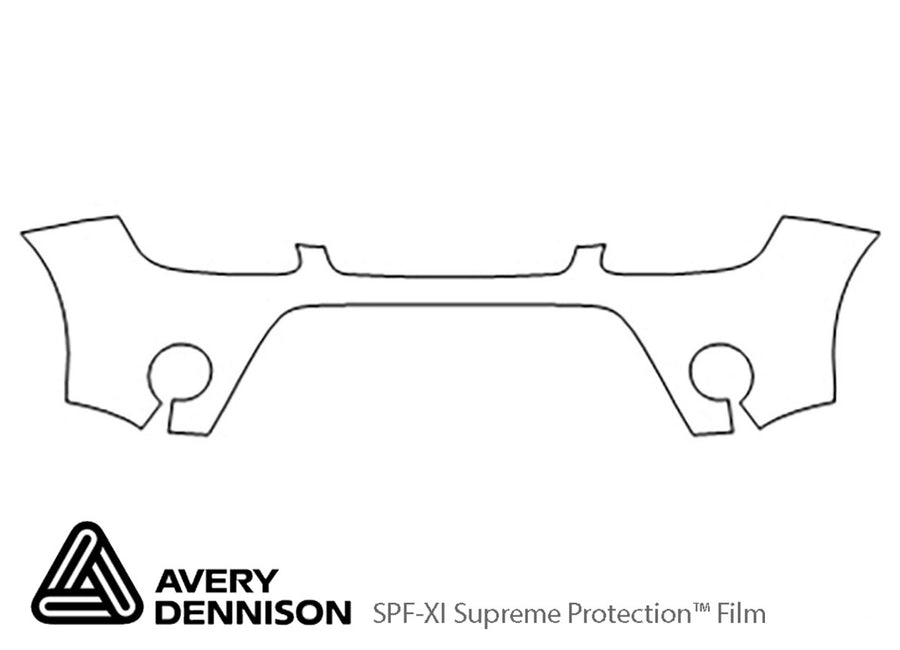 soul Avery Dennison Clear Bra Bumper Precut PPF Diagram