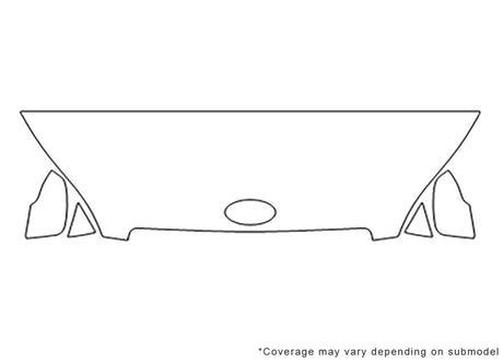 soul 3M Clear Bra Hood Precut PPF Diagram