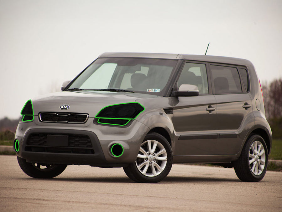 kia soul 2012-2013 Headlight Tint Location