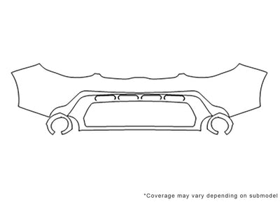 soul 3M Clear Bra Bumper Precut PPF Diagram