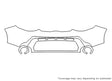 soul Avery Dennison Clear Bra Bumper Precut PPF Diagram