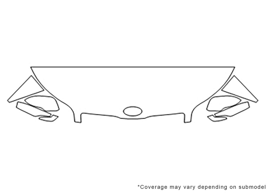 soul Avery Dennison Clear Bra Hood Precut PPF Diagram