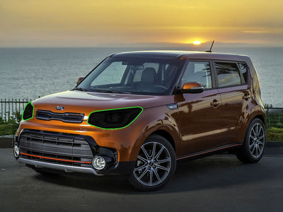 kia soul 2014-2019 Headlight Tint Location