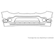 soul Avery Dennison Clear Bra Bumper Precut PPF Diagram