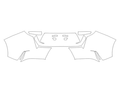 soul 3M Clear Bra Door Cup Precut PPF Diagram