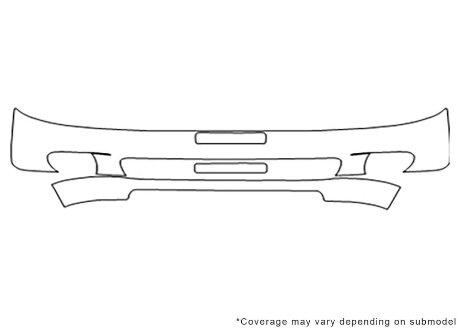 spectra 3M Clear Bra Bumper Precut PPF Diagram