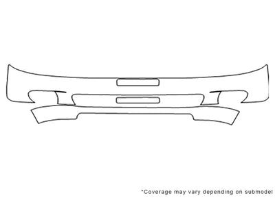 spectra Avery Dennison Clear Bra Bumper Precut PPF Diagram