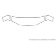 spectra Avery Dennison Clear Bra Hood Precut PPF Diagram