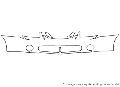 spectra 3M Clear Bra Bumper Precut PPF Diagram