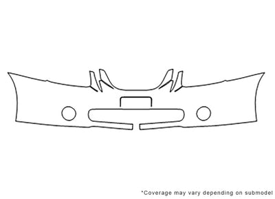 spectra Avery Dennison Clear Bra Bumper Precut PPF Diagram