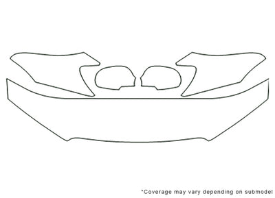 spectra 3M Clear Bra Hood Precut PPF Diagram