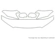 spectra Avery Dennison Clear Bra Hood Precut PPF Diagram