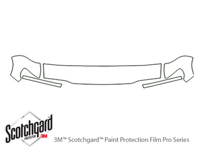 sportage 3M Clear Bra Hood Precut PPF Diagram
