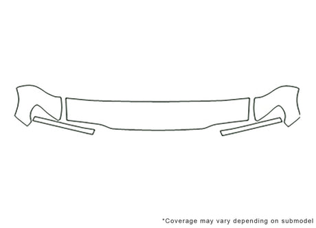 sportage Avery Dennison Clear Bra Hood Precut PPF Diagram