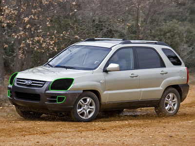 kia sportage 2005-2008 Headlight Tint Location