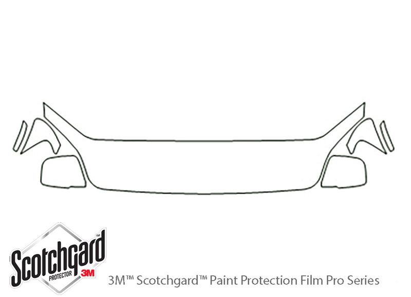 sportage 3M Clear Bra Hood Precut PPF Diagram