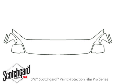 sportage 3M Clear Bra Hood Precut PPF Diagram