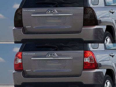 sportage Before and After Smoked Taillights