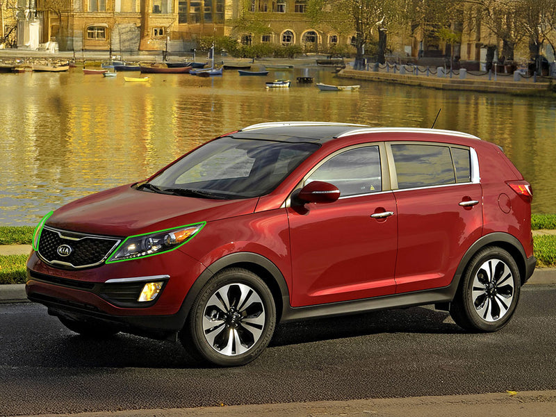 kia sportage 2009-2010 Headlight Protection Installation Location