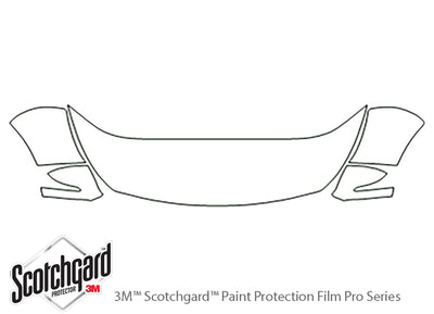sportage 3M Clear Bra Hood Precut PPF Diagram