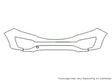 sportage Avery Dennison Clear Bra Bumper Precut PPF Diagram