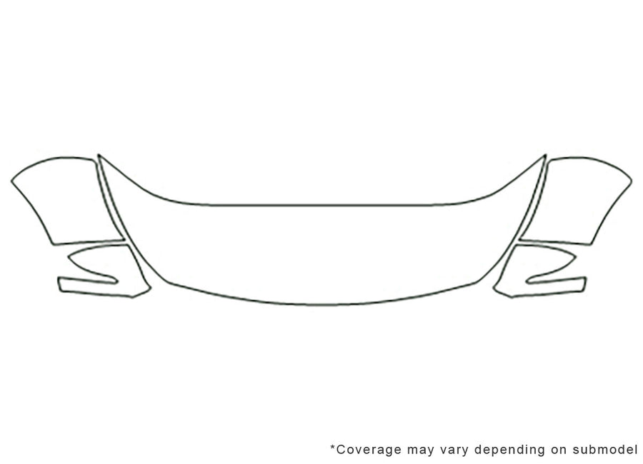 sportage Avery Dennison Clear Bra Hood Precut PPF Diagram