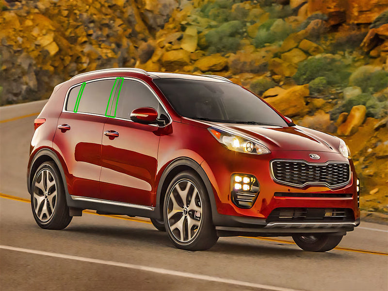 kia sportage 2017-2022 Pillar Post Trim Installation Location