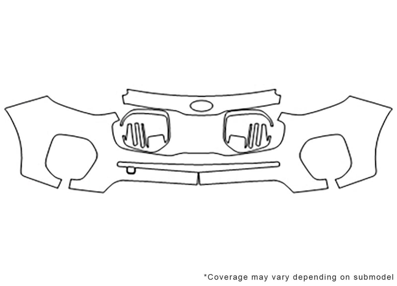 sportage 3M Clear Bra Bumper Precut PPF Diagram