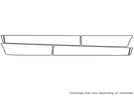 sportage 3M Clear Bra Door Cup Precut PPF Diagram