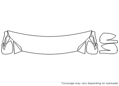 sportage Avery Dennison Clear Bra Hood Precut PPF Diagram