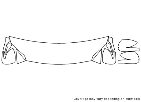 sportage Avery Dennison Clear Bra Hood Precut PPF Diagram