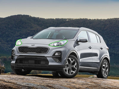 kia sportage 2017-2022 Headlight Protection Installation Location