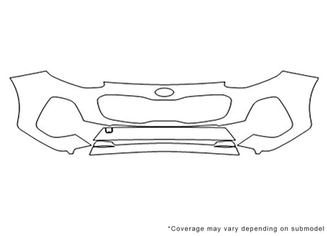 sportage 3M Clear Bra Bumper Precut PPF Diagram
