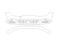 sportage 3M Clear Bra Bumper Precut PPF Diagram
